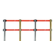 Имидж столбик Barrier Belt 11P. C двумя встроенными лентами  создает видимый ленточный заборчик.